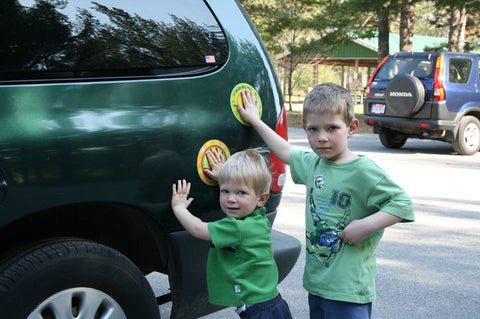 Keep Your Toddler Safe in Parking Lots with the Parking Pal Magnet